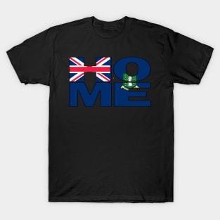 Tortola Flag Collection Spelling HOME - BVI - Soca Mode T-Shirt